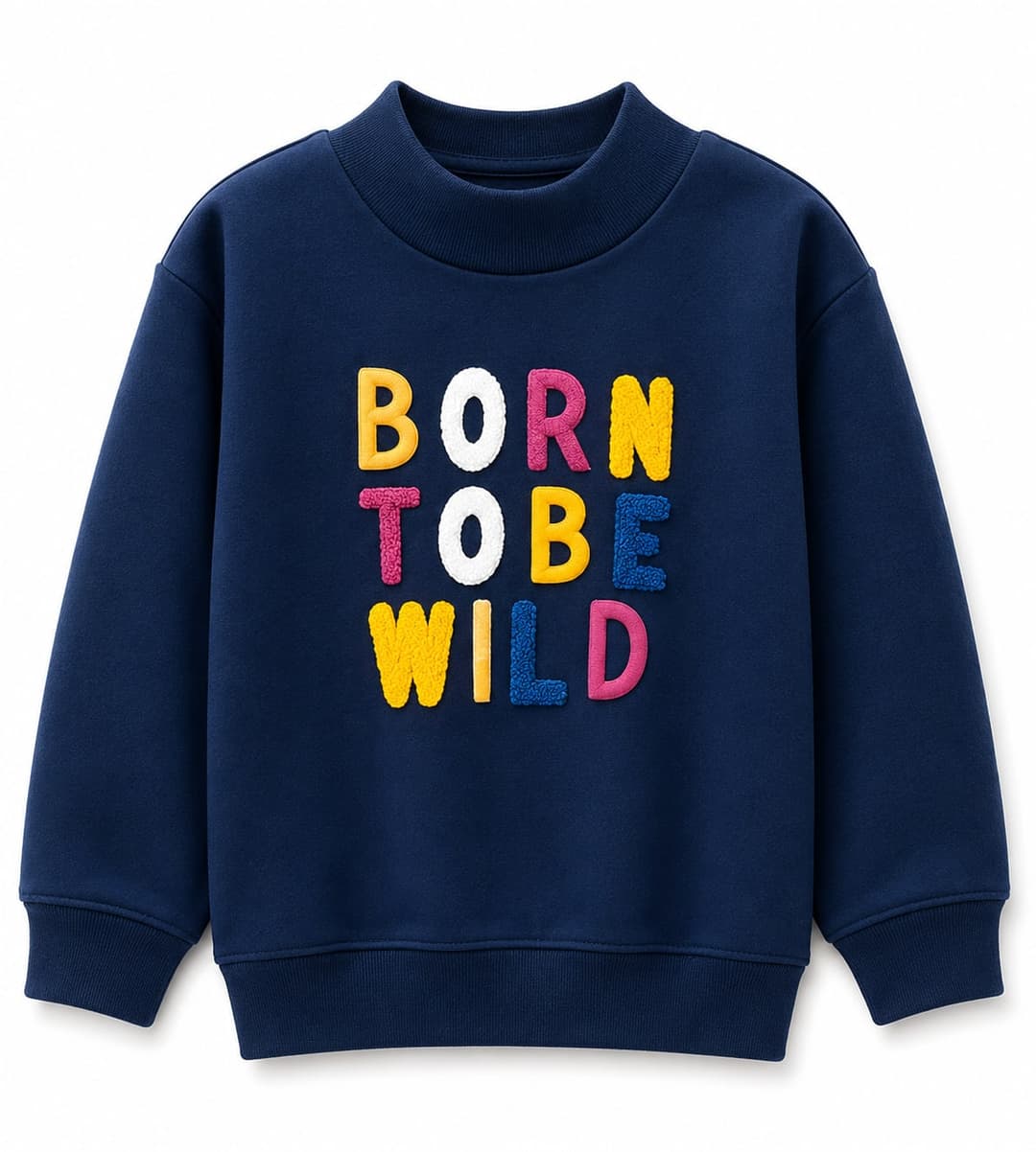 Colorblock Graphic Sweatshirt, Cream & Green, Boys Collection apparel by Haram Textile