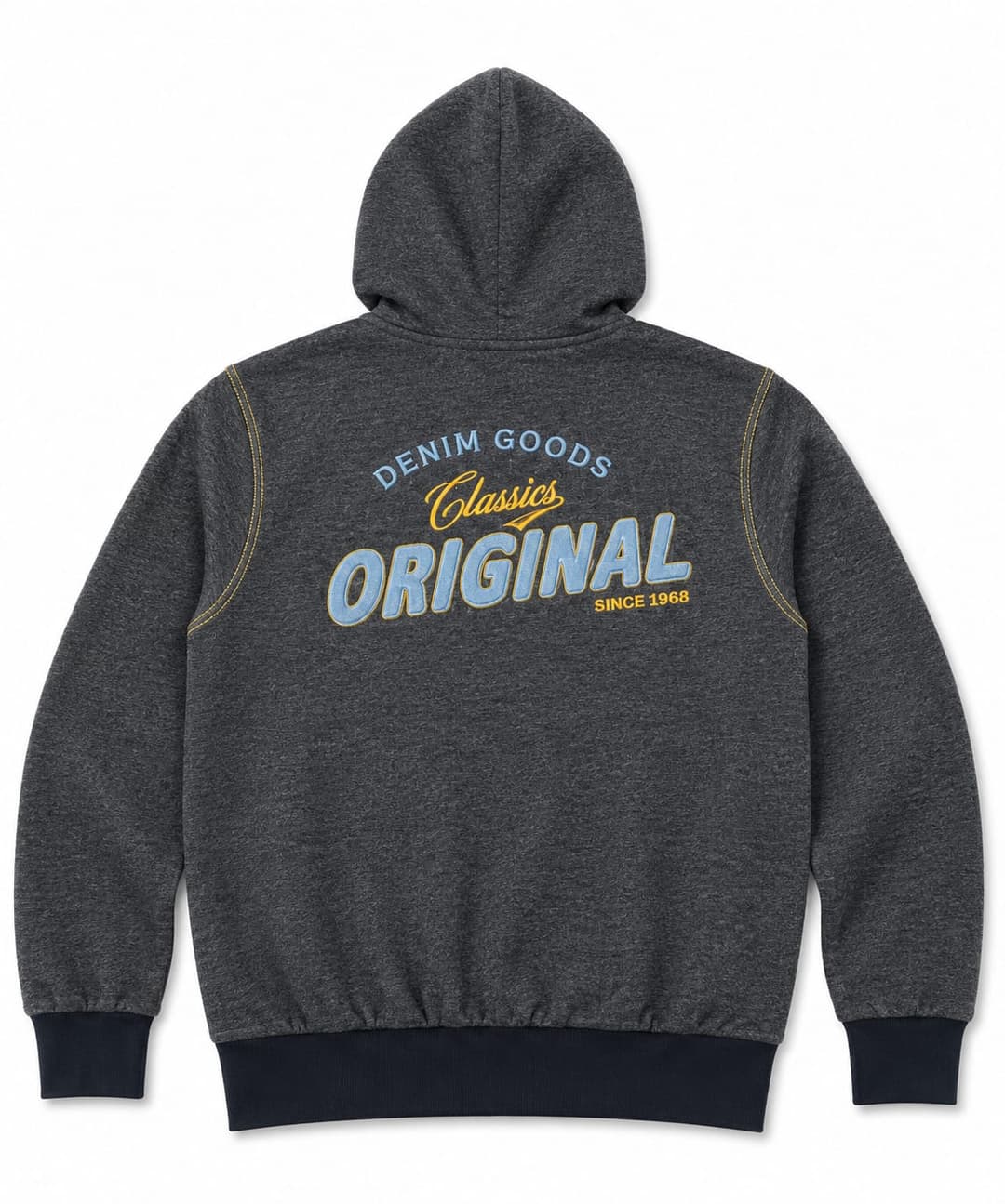 Graphic Pullover Hoodie - Charcoal, Men's Collection apparel by Haram Textile