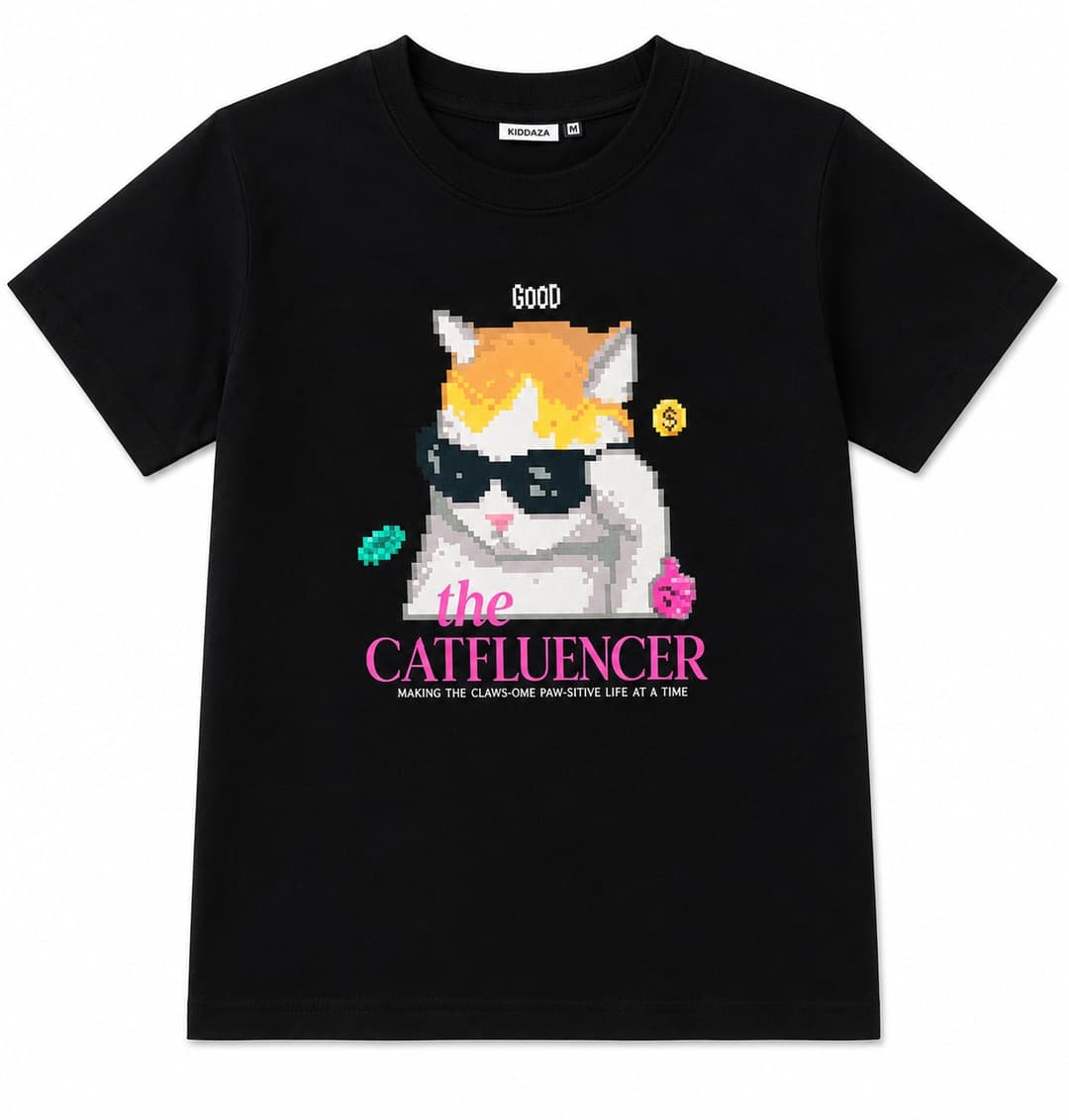 Graphic T-Shirt, Black, Girls Collection apparel by Haram Textile