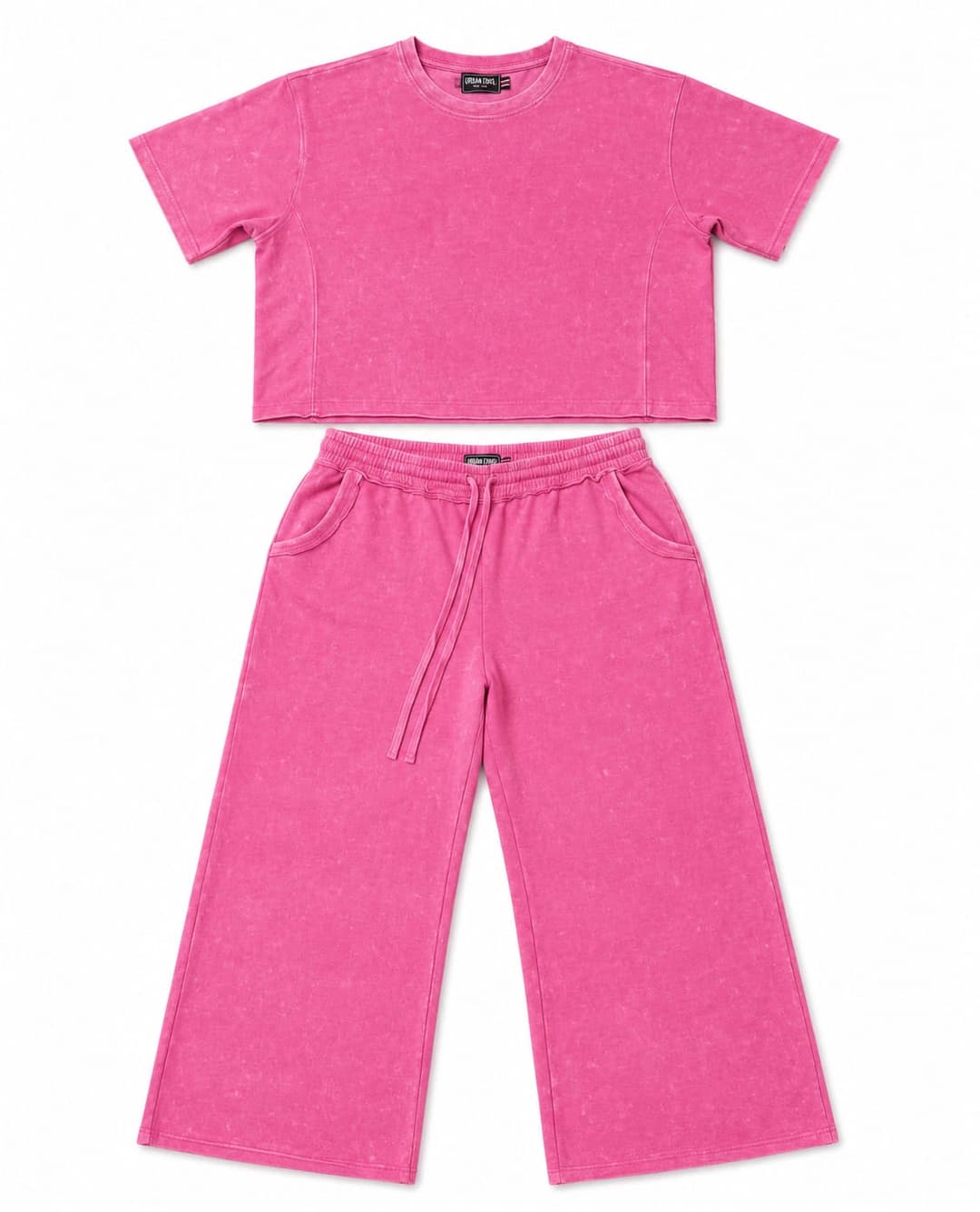 Acid-Wash Co-ord Set - Pink, Ladies Collection apparel by Haram Textile