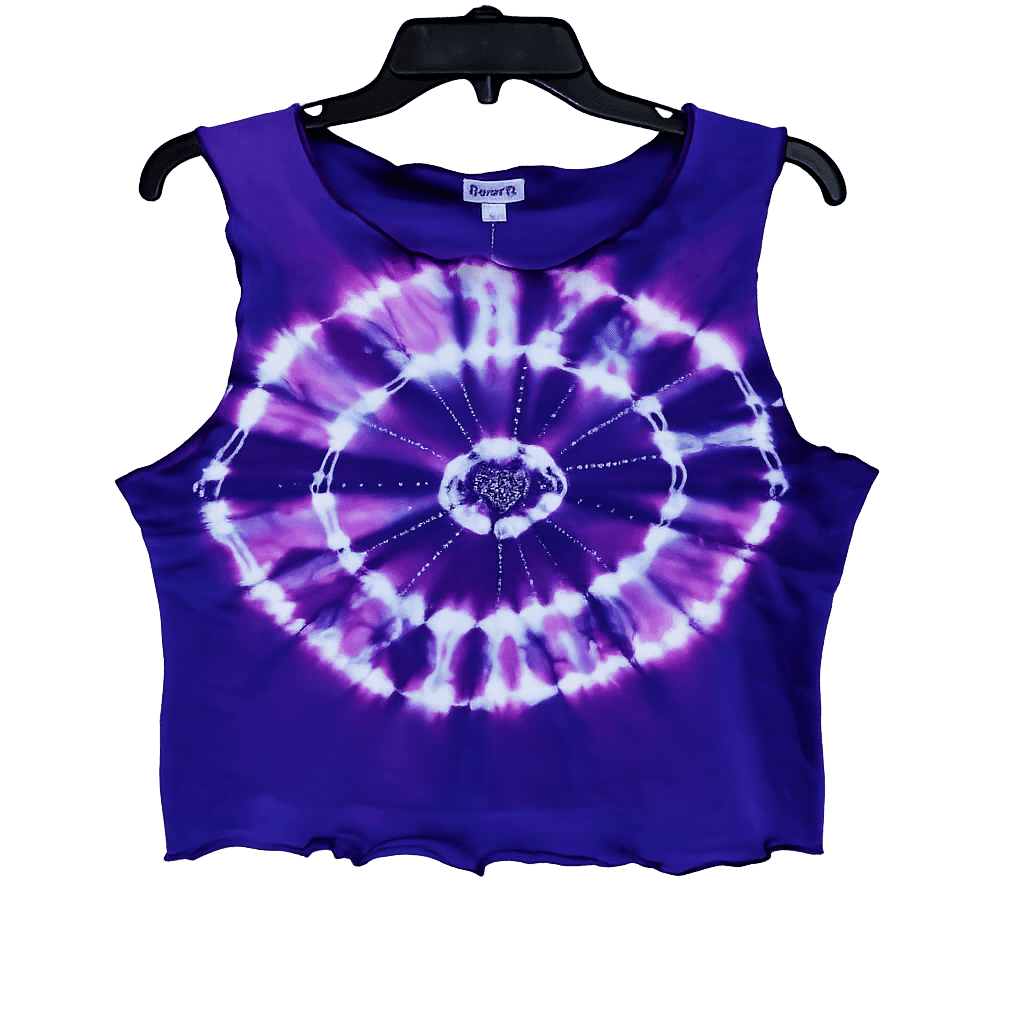 Tie-Dye Tank Top, Purple, Ladies Collection apparel by Haram Textile
